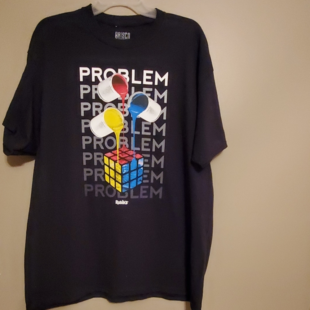 Eighties graphic T-shirt Rubik's cube size xl